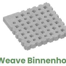 Tegel OudHollands Weave binnenhoek Antraciet 100x100x10cm