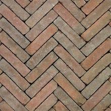 Gebakken, getrommelde klinker Werkhoven 20x5x6cm