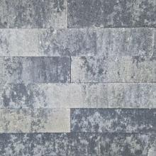 Muurblok strak grijs/zwart 10x10x60cm