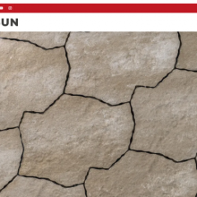 Organische tuintegel Ibiza 39x53x6cm