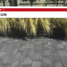 Tumbelton extra Coal 20x20x6cm