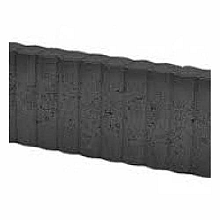 Rondoband palissade zwart 6x25x50cm 