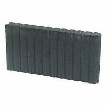 Rondoband palissade zwart 6x40x50cm 