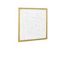 W08317 Grenen betonijzertrellis met maas 7,5 x 7,5 cm, in raamwerk 4,4 x 6,8 cm, 180 x 180 cm, groen