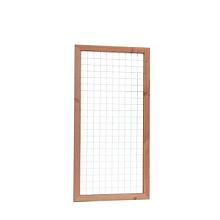 W32055 Douglas Betonijzertrellis met maas 7,5 x 7,5 cm, in raamwerk 4,5 x 7 cm, 90 x 180 cm, onbehan