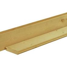 W18700 Scandinavisch vuren geschaafd blokhutprofiel 2,8 x 14,5 x 300 cm, groen geïmpregneerd.
