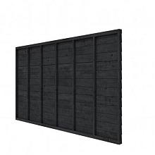 W46935 Douglas wandpakket t.b.v. enkelzijdige wand Comfort/DHZ 371x224 cm, zwart geïmpregneerd.