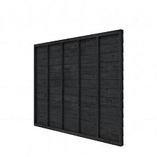 W46946 Douglas wandpakket t.b.v. enkelzijdige wand Comfort/DHZ 278,5x224 cm, zwart geïmpregneerd.