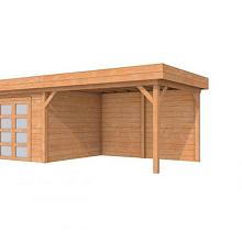 1004362 Douglas Topvision Roek, 298 x 298 en luifel 400 cm, onbehandeld.