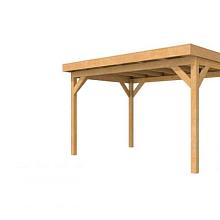 1022805 Douglasvision buitenverblijf Comfort 400 x 270 cm, kleurloos geïmpregneerd.