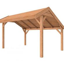 1022906 Douglasvision kapschuur Comfort 400 x 250 cm, kleurloos geïmpregneerd.