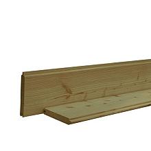 W44043 Douglas geschaafd blokhutprofiel 2,8 x 19,5 x 300 cm, groen geïmpregneerd.