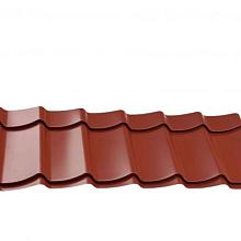 W15717 Dakpanplaten t.b.v. Douglasvision kapschuur Comfort 405 x 320 cm, (16 M2), donkerrood.