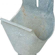 W12860 Verzinkte onderuitloop, Ø 8 cm.