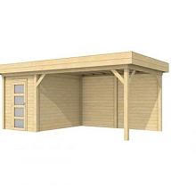 1001659 Vuren Topvision Kiekendief, 200 x 300 en luifel 400 cm, onbehandeld.