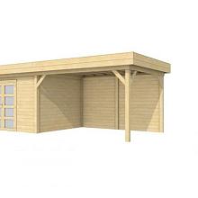 1001683 Vuren Topvision Parelhoen, 400 x 300 en luifel 400 cm, onbehandeld.