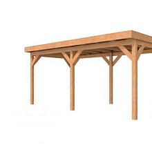 1022852 Douglasvision buitenverblijf Comfort 500 x 270 cm, kleurloos geïmpregneerd.