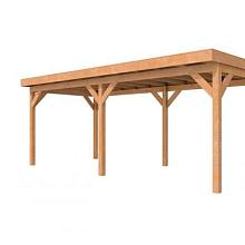 1022854 Douglasvision buitenverblijf Comfort 600 x 270 cm, kleurloos geïmpregneerd.