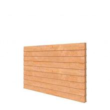 1042145 Douglas wandpakket t.b.v. dubbelzijdige wand kapschuur Comfort 278,5x162 cm, kleurloos geïmp