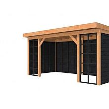 1046186 Douglasvision buitenverblijf Comfort Compleet 500 X 270 cm, kleurloos geïmpregneerd, wanden 