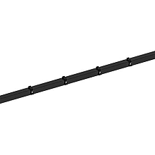 1052661 Hillfence metalen hoekpaal, inclusief aansluitingset en afdekkap, 6 x 6 x 240 cm, zwart.