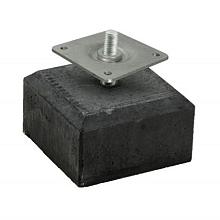 1001205 Betontegel 18 x 18 x 10 cm, schroefdraad M20, antraciet.