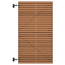 1060778 Thermovision Ayous geschaafd latten deur op verstelbaar frame, horizontaal, 178 X 99 cm.