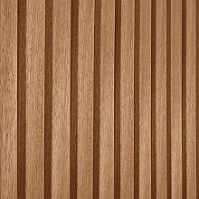 1057023 Enkelzijdige wand B met Thermo Triple profiel, ayous, hoogte 224 cm.