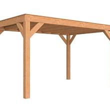 1060624 Douglasvision buitenverblijf Modern 399 x 306,5 cm, onbehandeld.