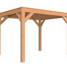 1060623 Douglasvision buitenverblijf Modern 306,5 x 306,5 cm, onbehandeld.