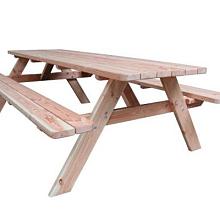 1060859 Picknicktafel Wout, bladmaat 74 x 240 cm, onbehandeld.
