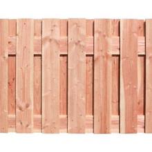 WA00586 Douglas fijnbezaagd plankenscherm 19-planks 15 mm, 180 x 90 cm t.b.v. betonsysteem, onbehand