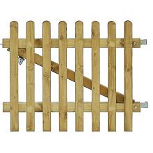 1063088 Excellent poort inclusief klinkset, 100 x 80 cm, groen geïmpregneerd.