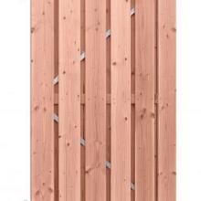 1060617 Douglas geschaafde plankendeur op verstelbaar stalen frame, 16 mm, 100 x 195 cm, onbehandeld