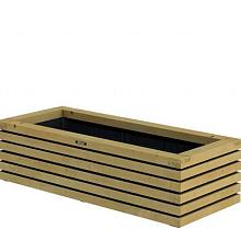 1063078 Bloembak Elan 120 Excellent, 120 x 50 x 30 cm, groen geïmpregneerd.