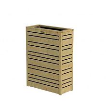 1063085 Bloembak Flux 90 Excellent, 70 x 30 x 90 cm, groen geïmpregneerd.