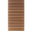 1063501 Thermovision Ayous enkelzijdig geschaafd latten paneel, recht horizontaal, 180 x 60 cm.