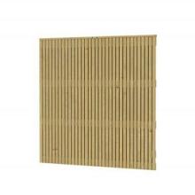 1064294 Vuren tuinscherm Verticaal Elan Excellent, 180 x 180 cm, groen geïmpregneerd.