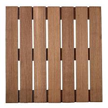 1000035 Hardhouten tegel 50 x 50 cm.