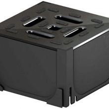 19280 - ACO Hexaline hoekelement zwart, incl. zwart kunststof rooster