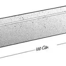 Opsluitband 10x20x100cm grijs