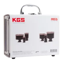 RED Set Tegelboren K855 in koffer (ø20-35-38-43-50-68) M14