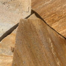 Flagstones Brasil kwartsiet geel breukruw - geelkleurig ca. 5-8 st./m²xca. 2.5-4cm - per m²