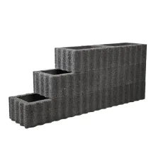Kubusflor Zwart 40x30x25cm