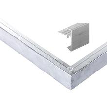 Aluminium daktrim 45x45x250cm