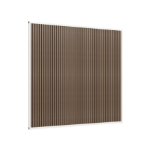 Aluminium overkapping accesoires -  Composietwand wand Wit/Teak 265cm