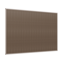 Aluminium overkapping accesoires -  Composietwand Kiezelgrijs/Teak 265cm