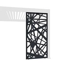 Aluminium overkapping accesoires -  Designpanelen Antraciet/Abstract 300cm