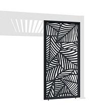 Aluminium overkapping accesoires -  Designpanelen Antraciet/blad-design 300cm