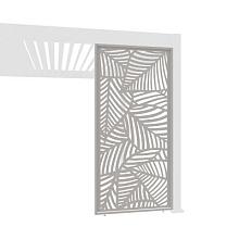 Aluminium overkapping accesoires -  Designpanelen Kiezelgrijs/blad-design 300cm
